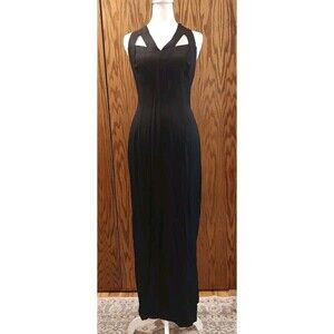 Vintage Jessica McClintock GUNNE SAX Little Black Dress Size 7/8 Formal Classic